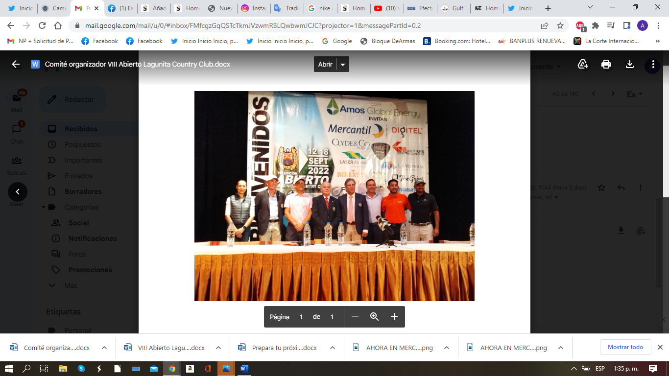 VIII ABIERTO LAGUNITA COUNTRY CLUB DE GOLF