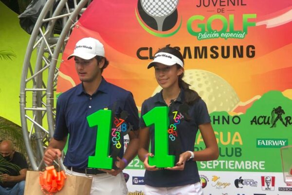 DIEGO NEIRA Y TATIANA RUESTA CAMPEONES EN IV ABIERTO  SAMBIL JUVENIL DE GOLF