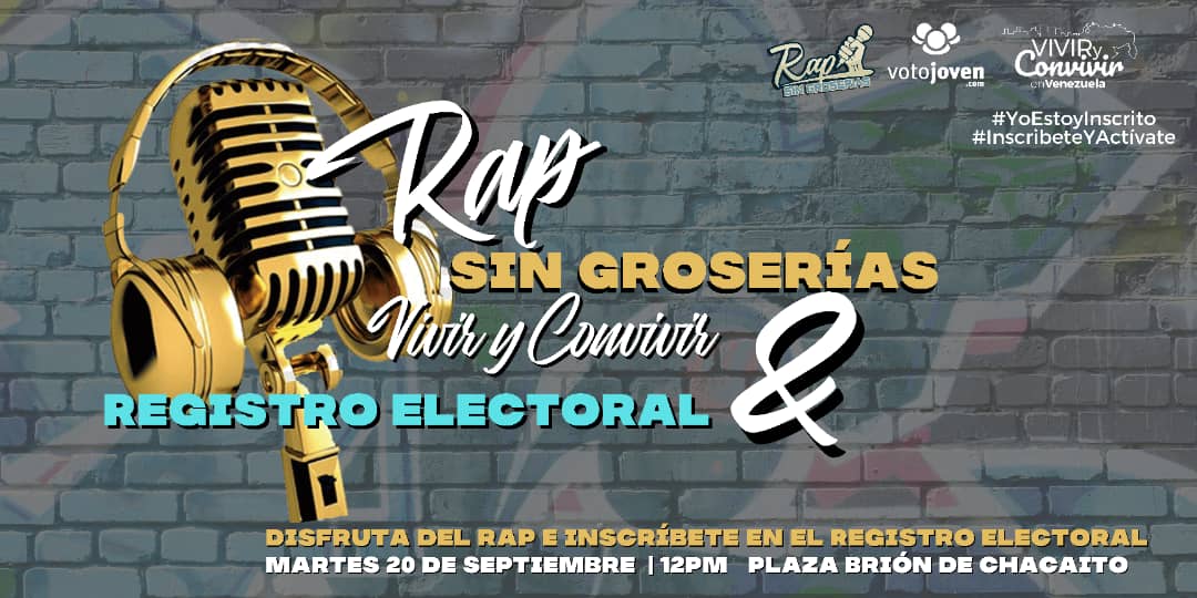 Rap Sin Groserías edición Vivir y Convivir, desde la plaza Luis Brión de Chacaito