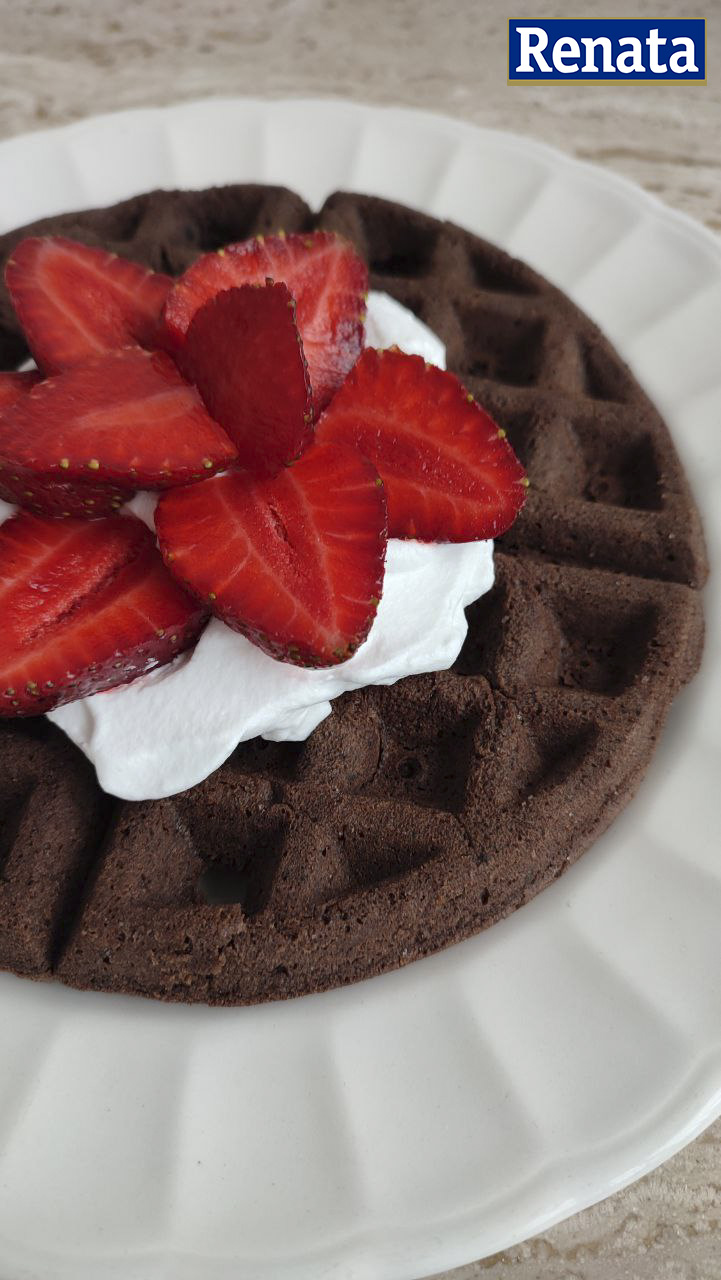 ¿Has probado en algún momento los waffles con mezcla de brownie?
