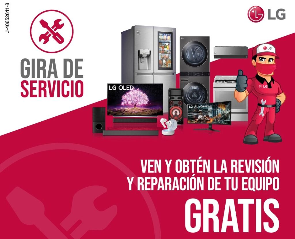 LG Electronics llevará su Gira de Servicio a tres ciudades  para despedir el 2022