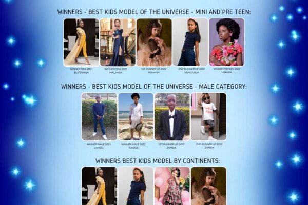BEST KIDS MODEL OF THE UNIVERSE PAGEANT SELECTED ITS WINNERS