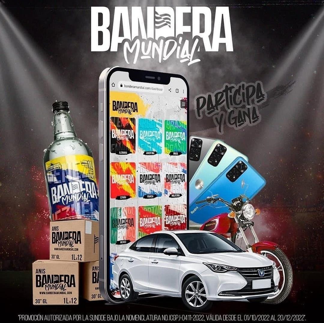 Anís Bandera presenta la promoción Bandera Mundial: una nueva imagen que premia a los fanáticos de fútbol.