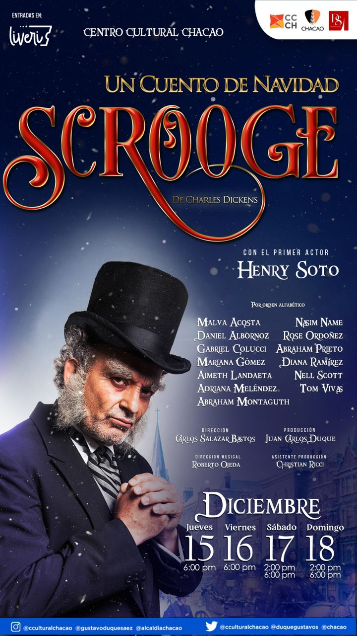 Henry Soto protagonizará “Un Cuento de Navidad”