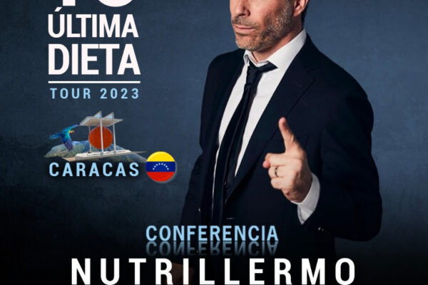 Nutrillermo ofrecerá conferencia “Tu última dieta” en Venezuela