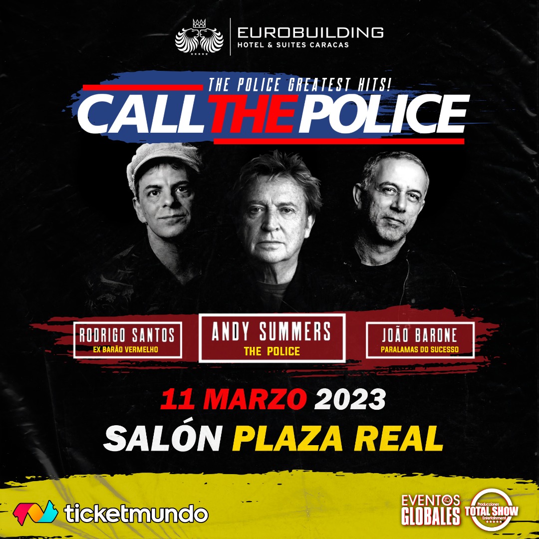 Call The Police llega a Venezuela con Andy Summers para rendir tributo a The Police