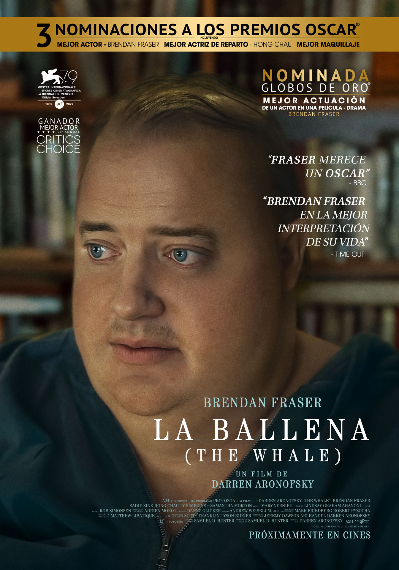 Se estrena “La Ballena” con magistral interpretación de Brendan Fraser