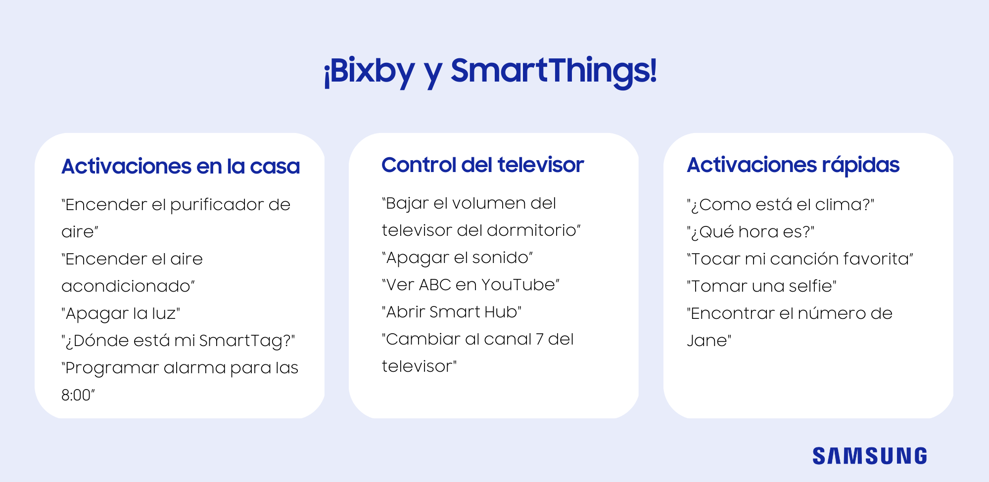 Bixby y SmartThings de Samsung se integran para facilitar  el día a día en el hogar