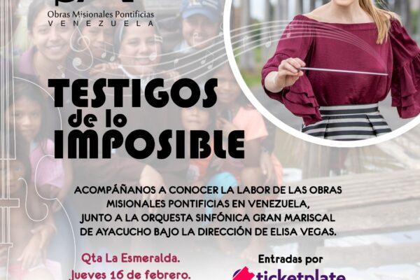 Obras Misionales Pontificias organizan evento benéfico