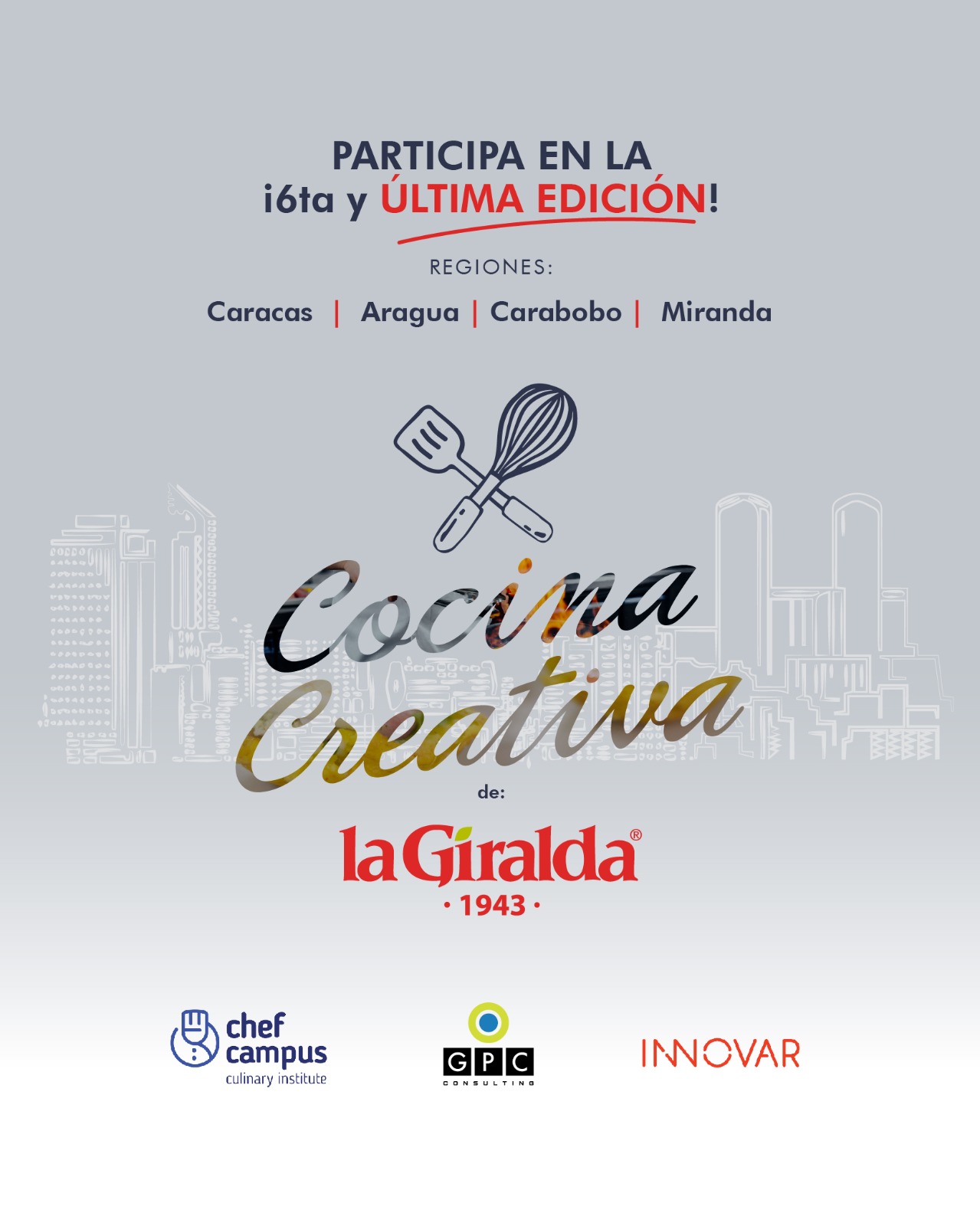 La Región Central de Venezuela será la ruta icónica que recorrerá la 6ta edición del Concurso Cocina Creativa