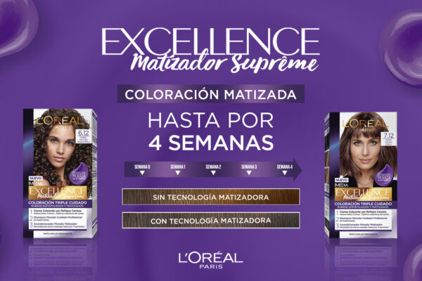 Combate los tonos naranjas con Excellence Matizador Supreme de L’Oréal Paris