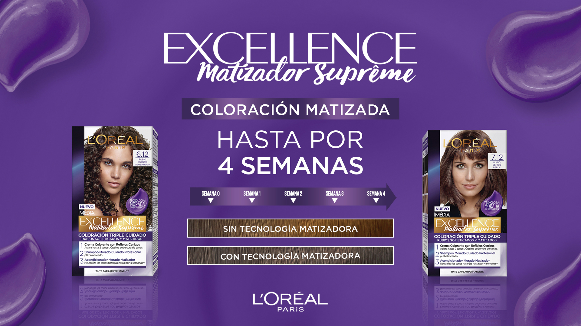 Combate los tonos naranjas con Excellence Matizador Supreme de L’Oréal Paris