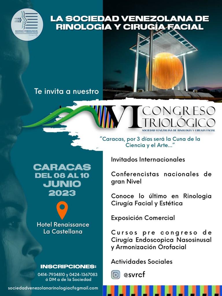 Médicos especialistas en Rinología y Cirugía Facial se darán cita en el VI Congreso Triológico de la SVRC