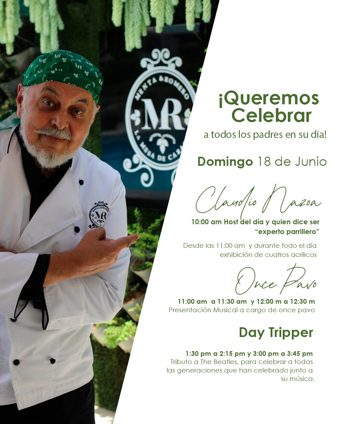 Día del Padre en Menta & Romero
