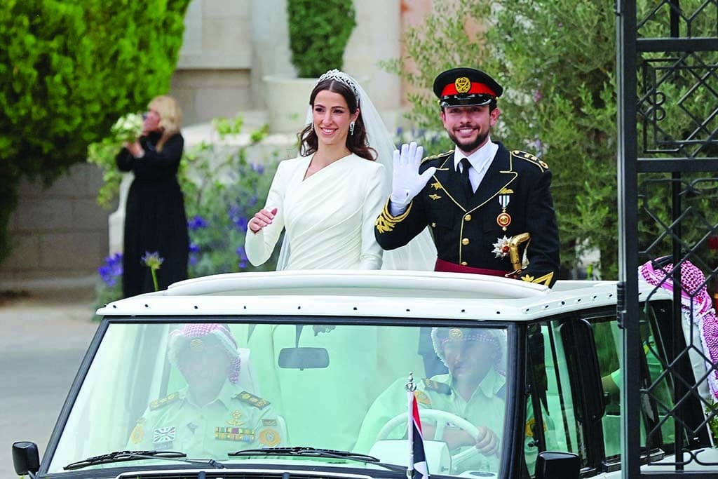 El príncipe heredero jordano y la bella arquitecto saudí se casaron