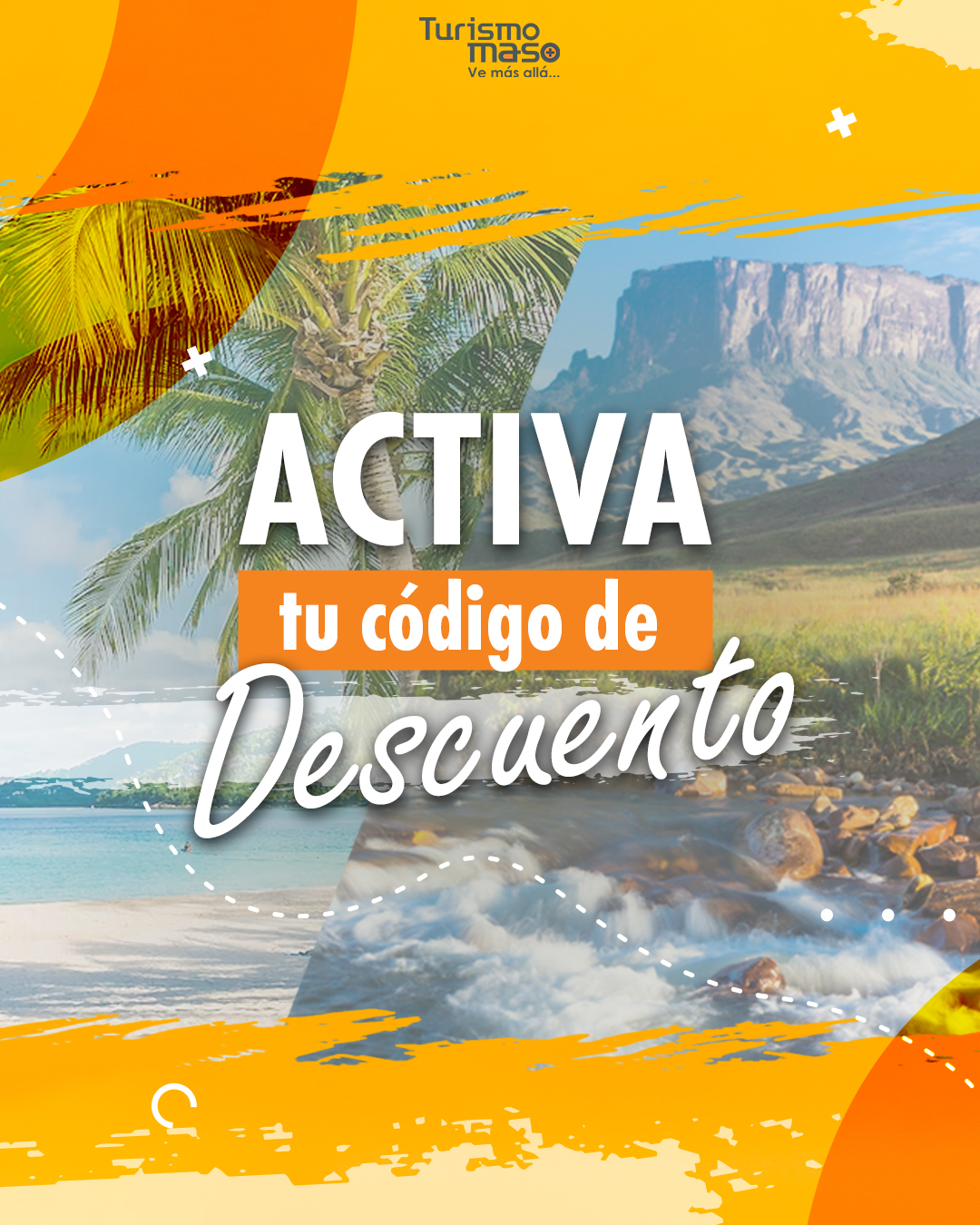 Turismo Maso activó código de descuento para paquetes turísticos por Venezuela