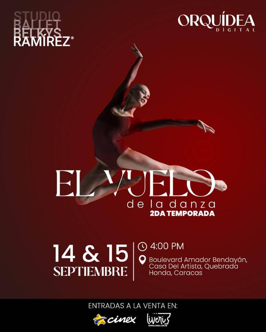 Ballet Belkys Ramírez presenta El Vuelo de la Danza en La Casa del Artista en Septiembre