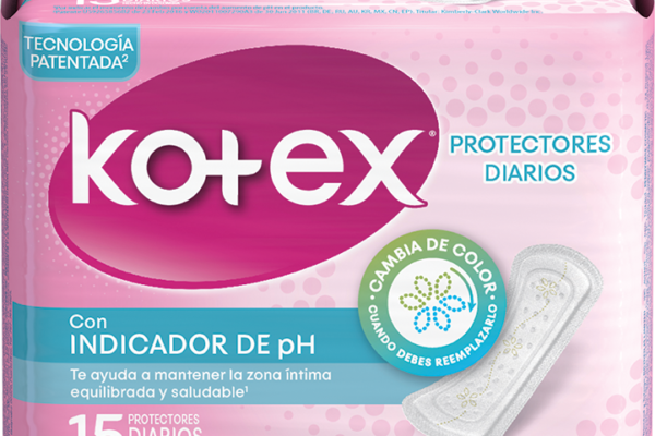 Kotex lanza primer protector que cambia de color  cuando debe ser reemplazado