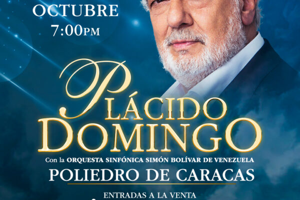 Plácido Domingo llega al Poliedro de Caracas el próximo domingo 01 de octubre