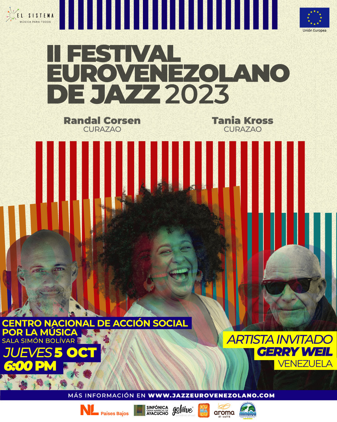 TANIA KROSS Y RANDAL CORSEN  LLEGAN A VENEZUELA PARA PARTICIPAR EN EL SEGUNDO FESTIVAL EUROVENEZOLANO DE JAZZ