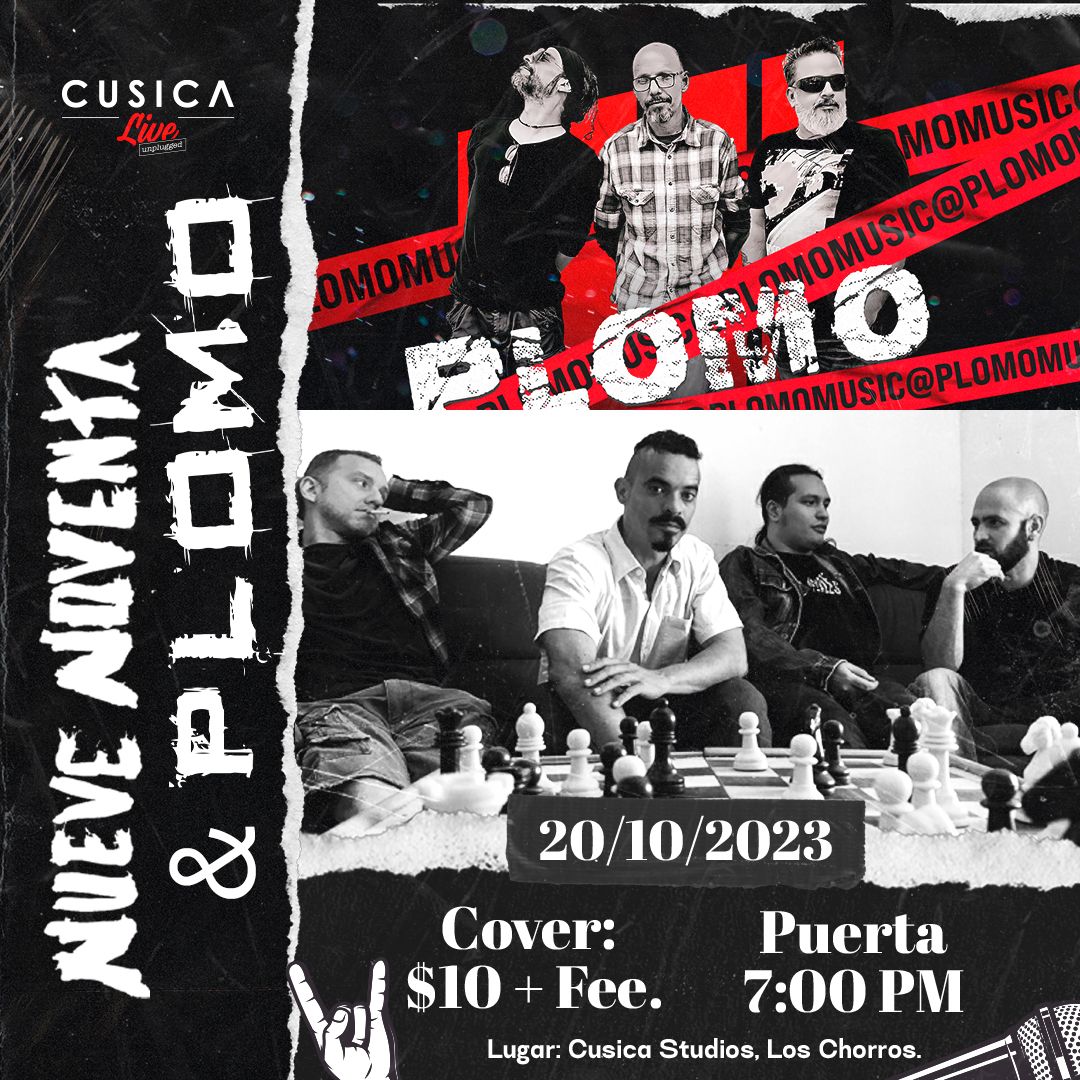 Nueve Noventa y Plomo en Cúsica Studios