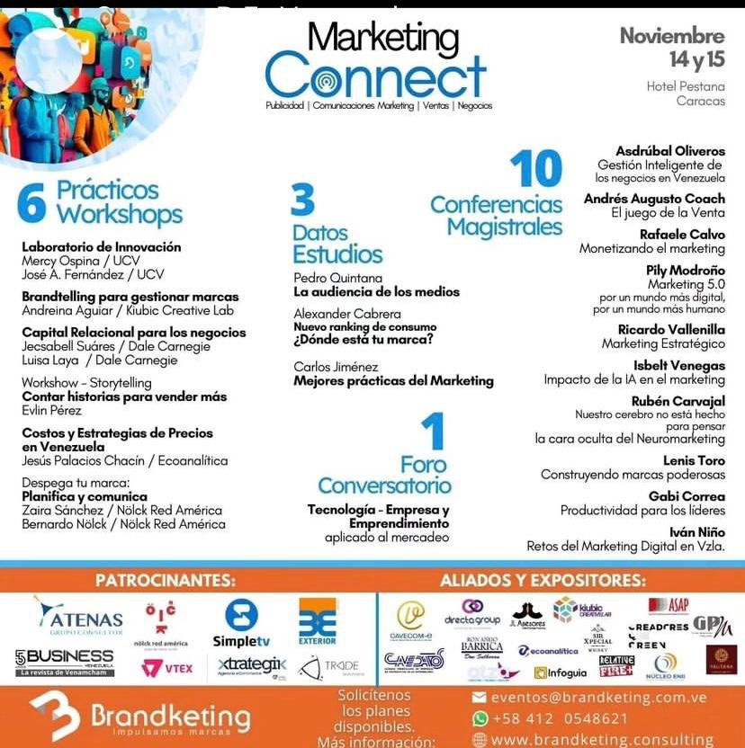 Caracas será el centro de reunión de expertos en negocios y marketing