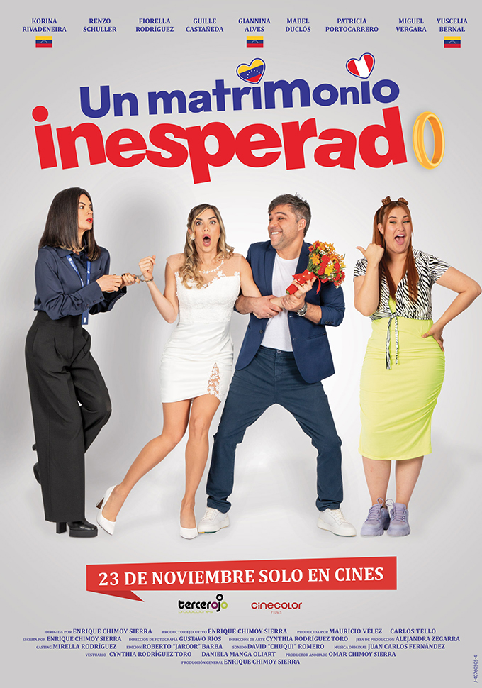 Un Matrimonio Inesperado en cines de Venezuela desde mañana jueves 23 de noviembre