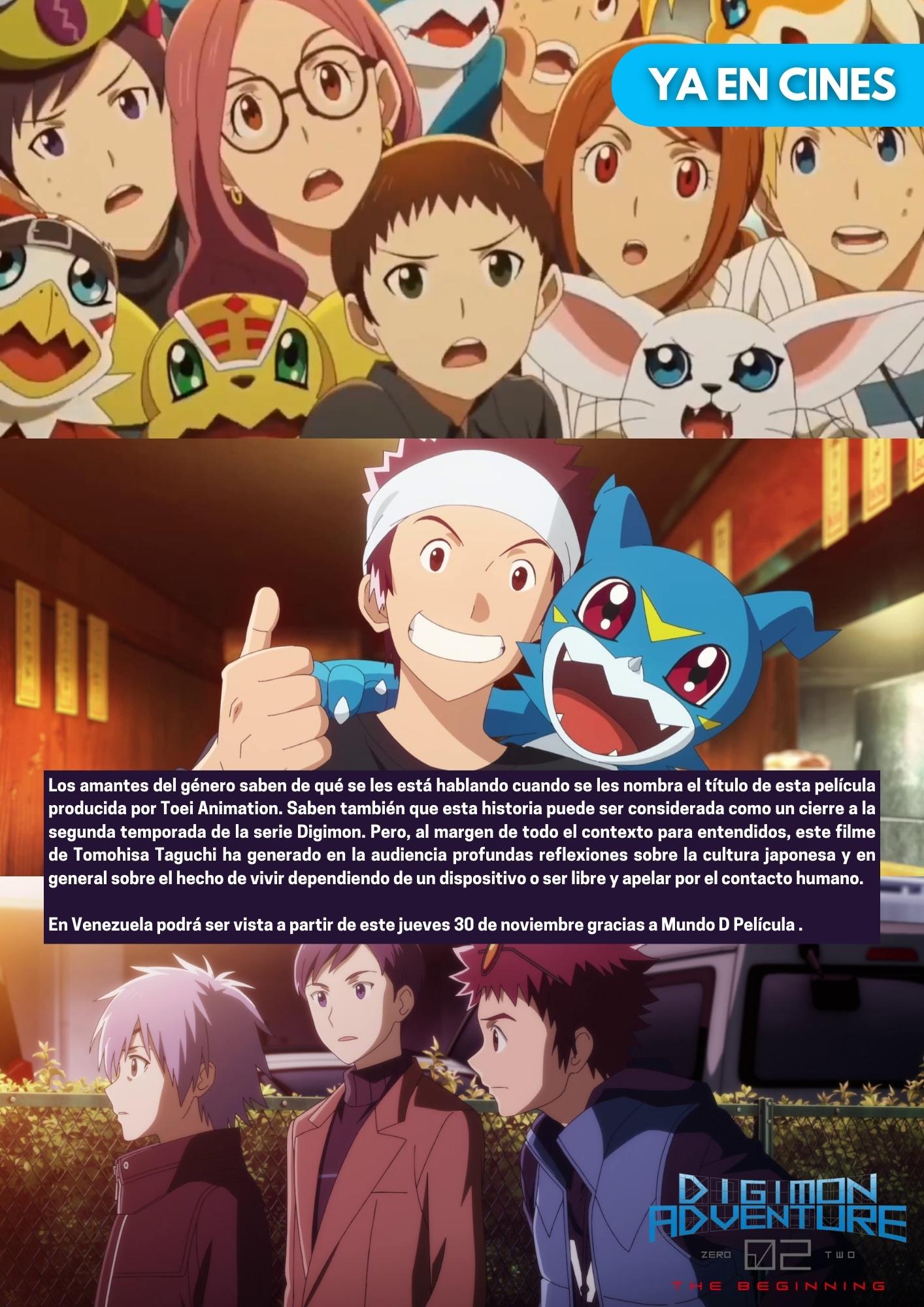 YA EN CINES: Digimon Adventure 02 The Beginning |