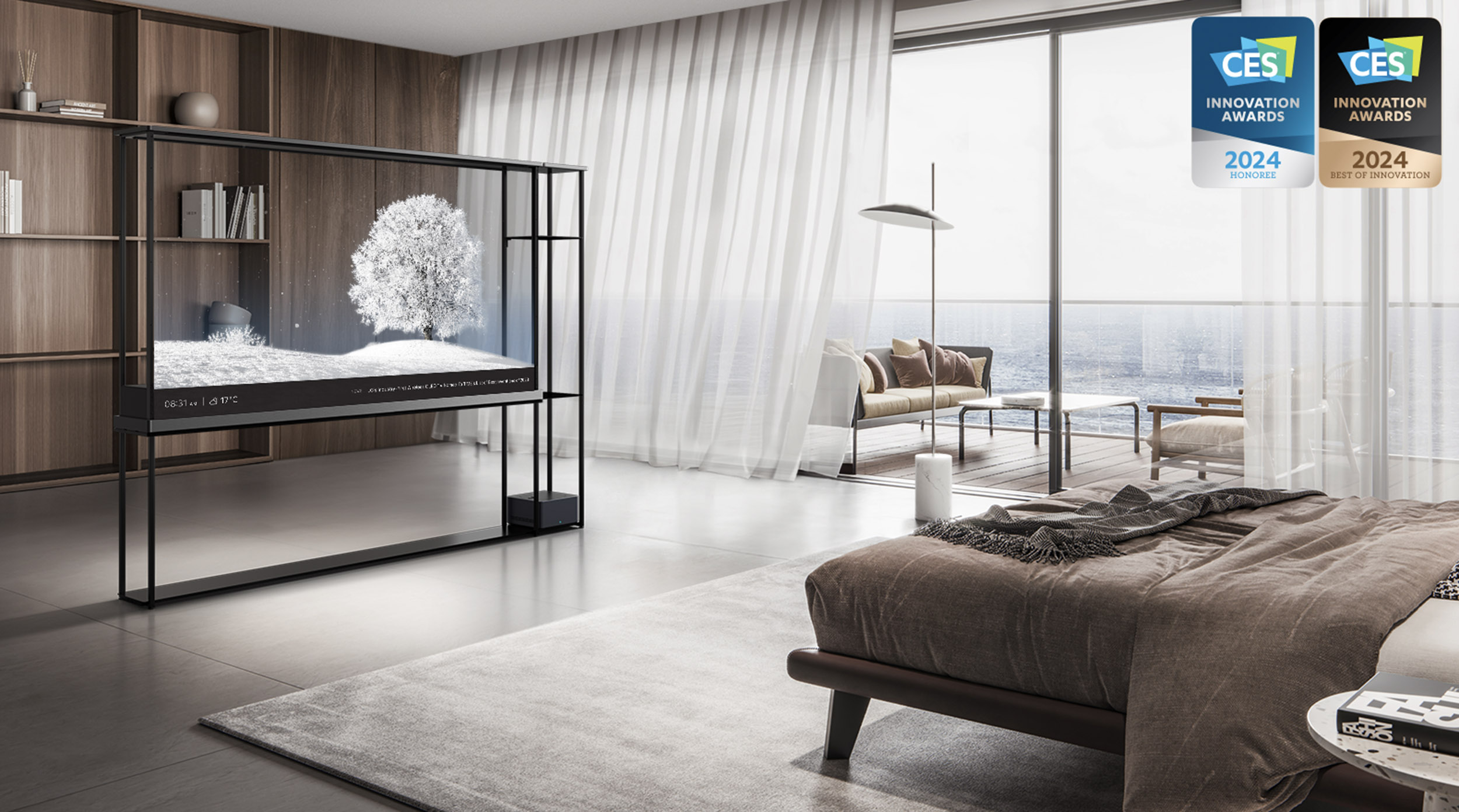 LG presenta SIGNATURE OLED T, el primer televisor transparente e inalámbrico del mundo