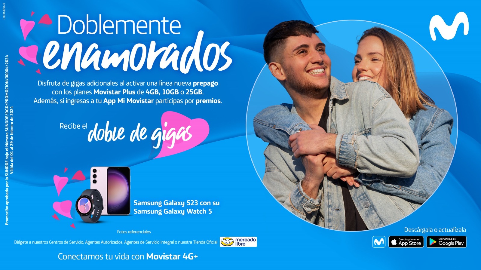 Movistar celebra el mes del amor con gigas adicionales, relojes inteligentes y su participación en la Feria Internacional del Sol