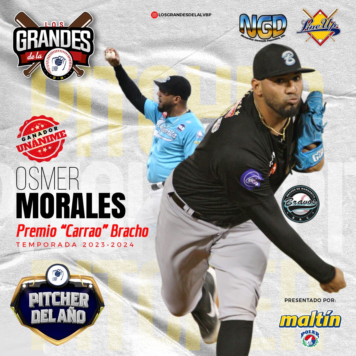 OSMER MORALES SE LLEVÓ EL “CARRAO” BRACHO DE MANERA UNÁNIME
