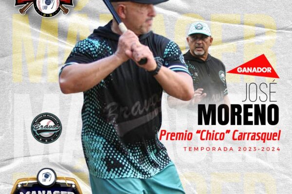 JOSÉ MORENO SE LLEVÓ EL SEGUNDO PREMIO “CHICO” CARRASQUEL DE SU CARRERA