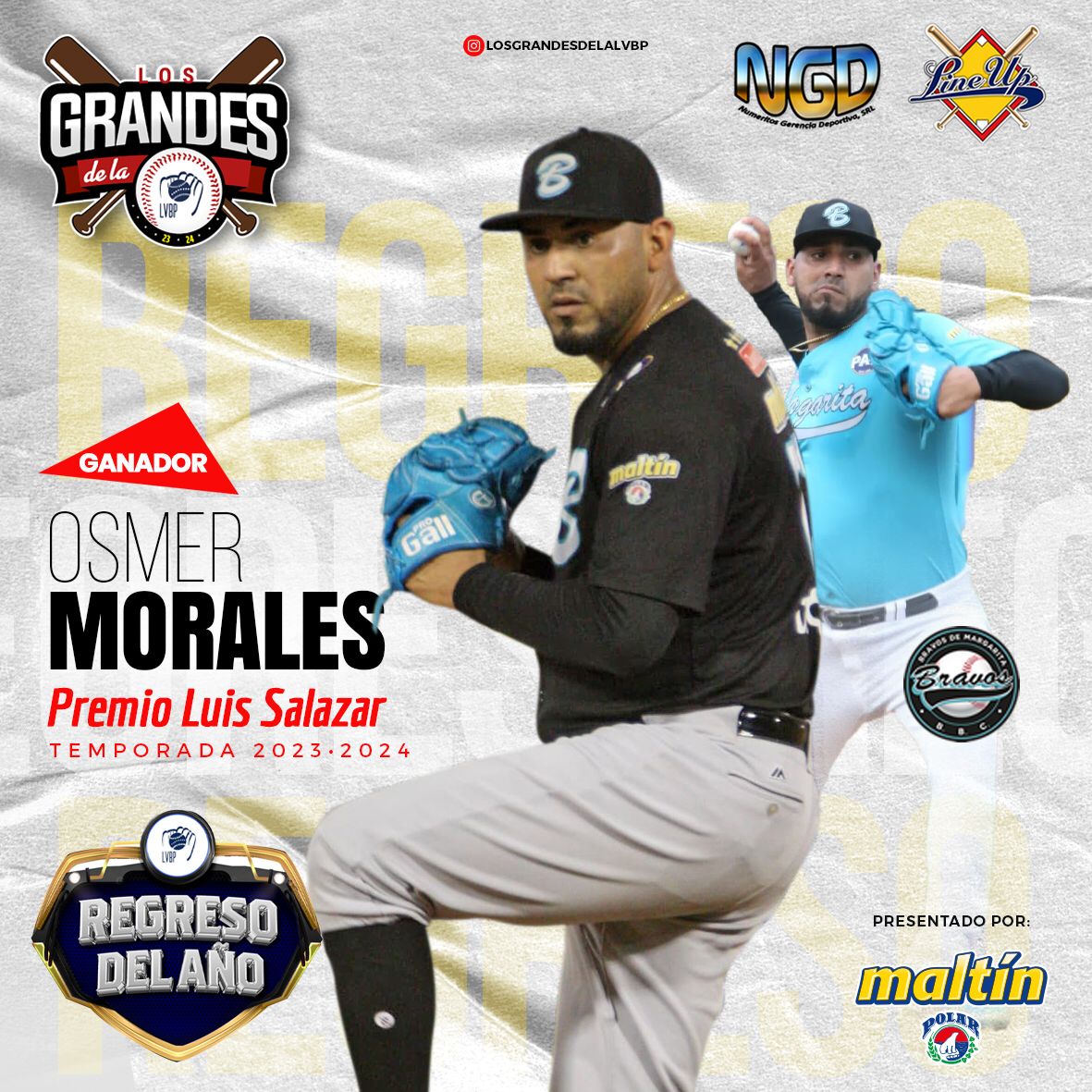 EL VILLACURANO OSMER MORALES OBTUVO EL LUIS SALAZAR Y ES EL REGRESO DEL AÑO