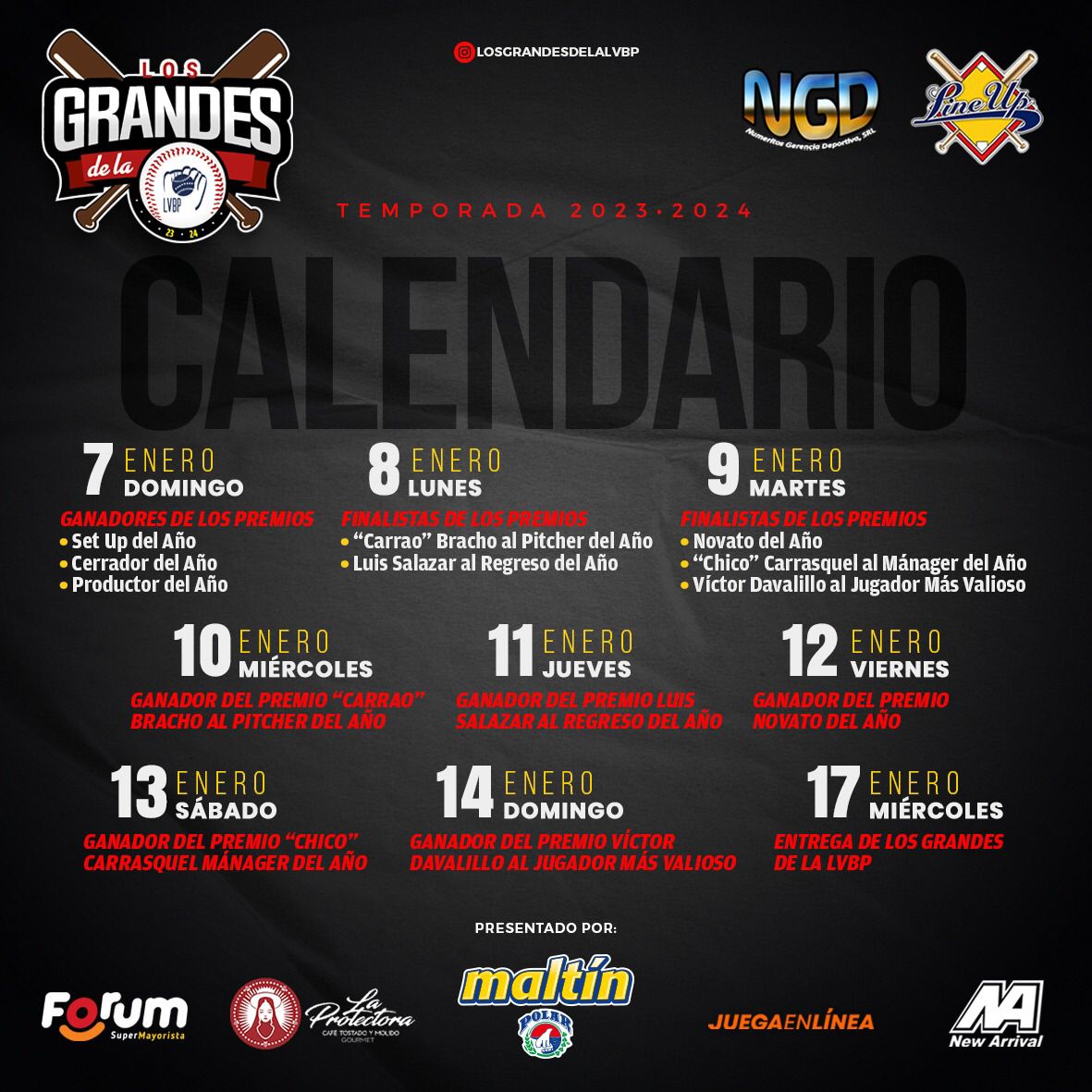 TODO ESTÁ LISTO PARA CONOCER A LOS GRANDES DE LA TEMPORADA 2023-2024