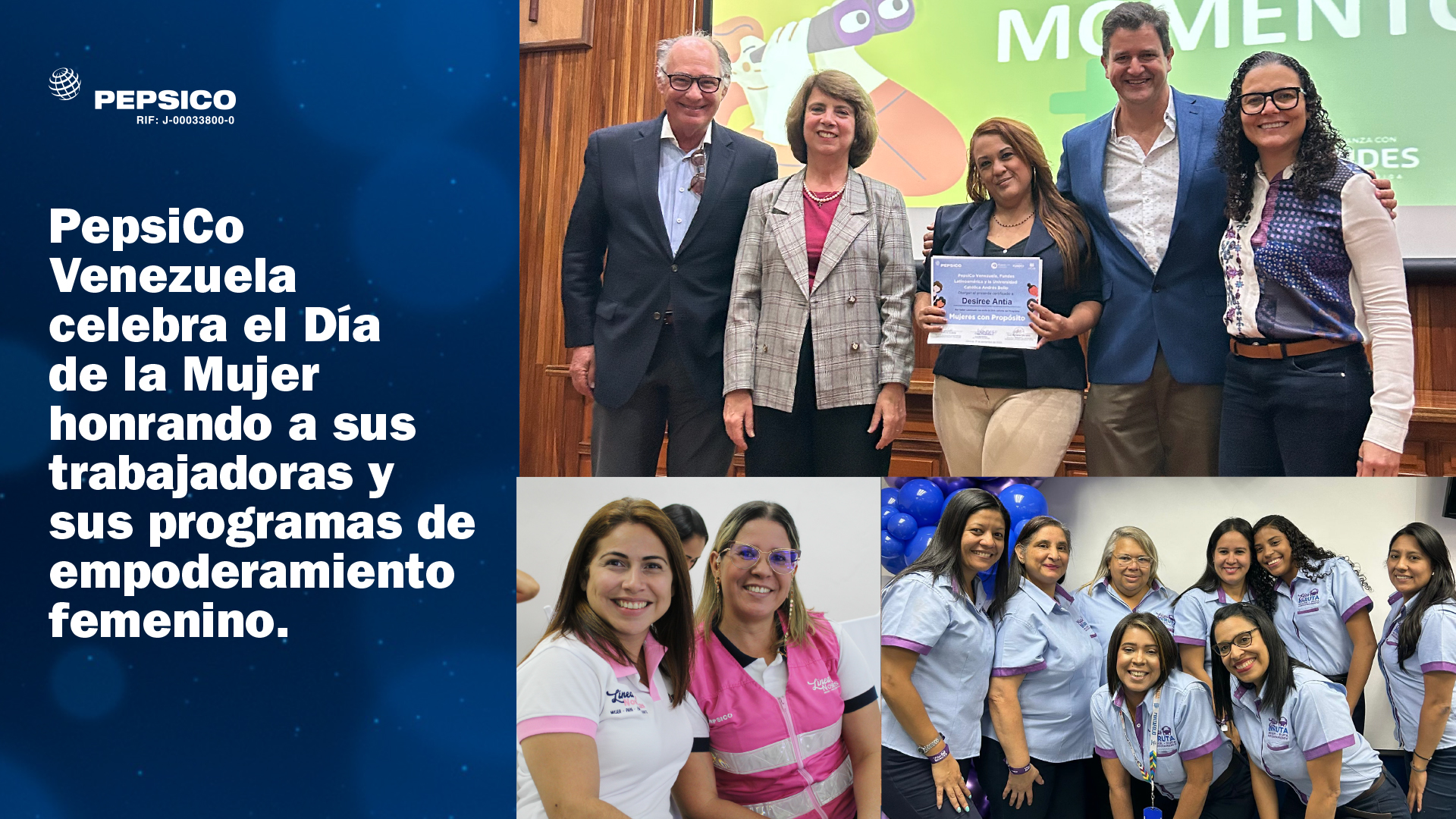 PepsiCo Venezuela celebra el Día de la Mujer honrando a sus trabajadoras y sus programas de empoderamiento femenino
