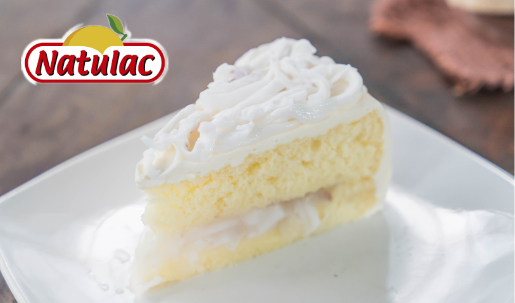 Pastel de Coco con una deliciosa receta Natulac