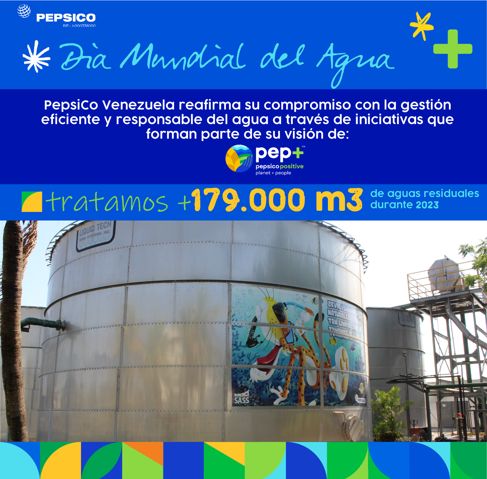 PepsiCo Venezuela celebra el Día Mundial del Agua con acciones para un uso eficiente del recurso