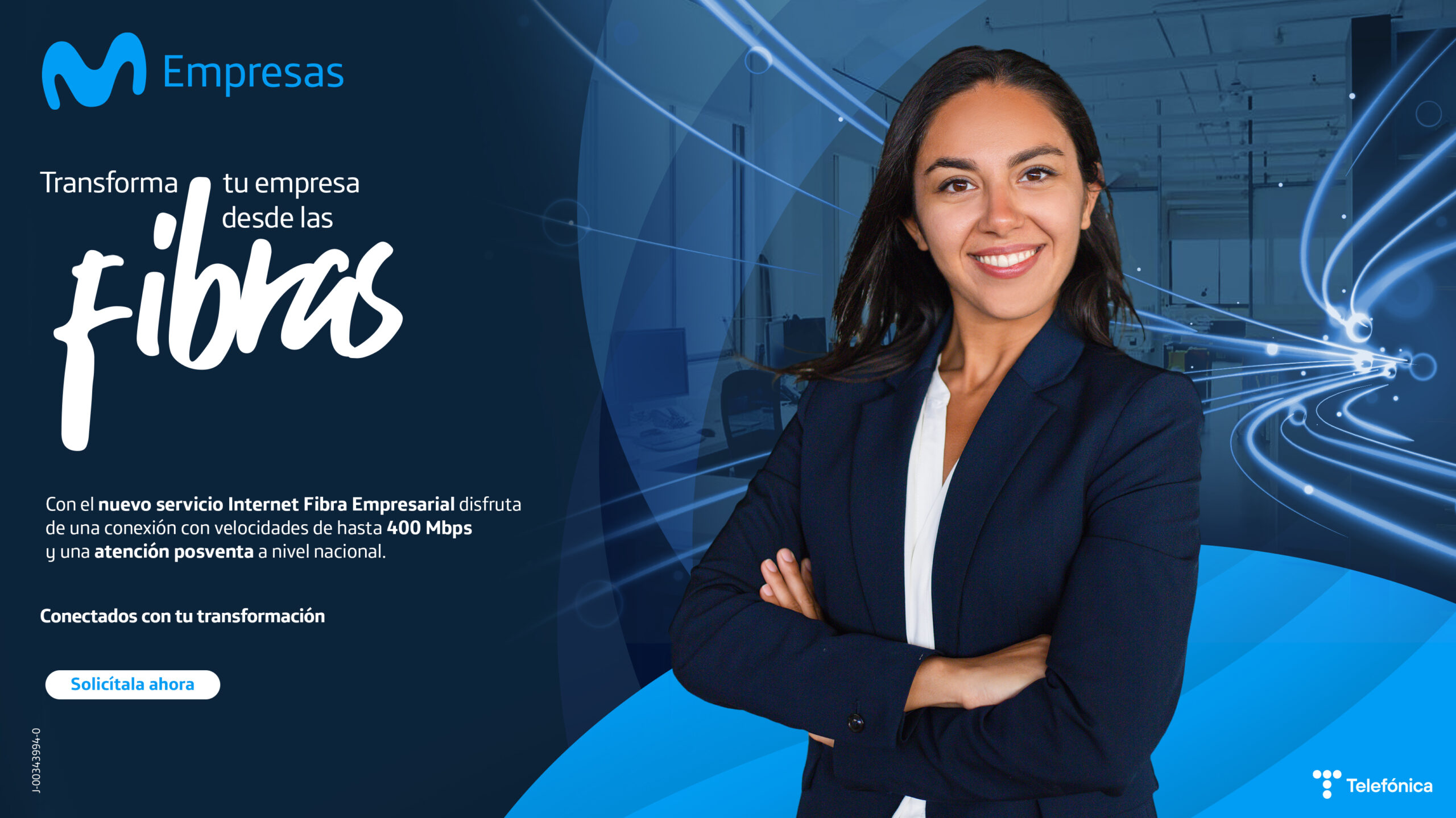 Movistar Empresas lanza al mercado Internet a través de fibra óptica