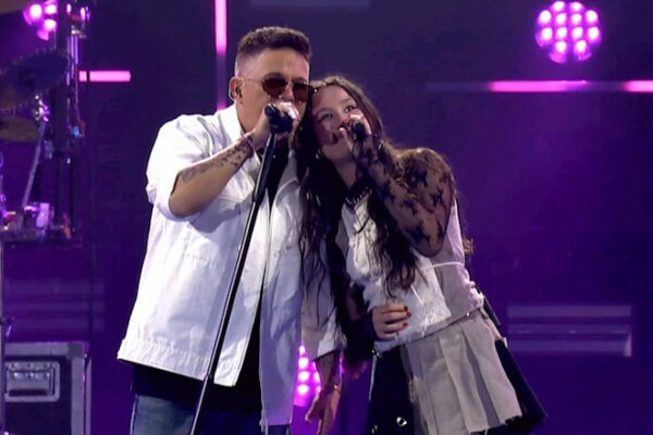 Joaquina fue la invitada especial de Alejandro Sanz en el estadio Santiago Bernabéu