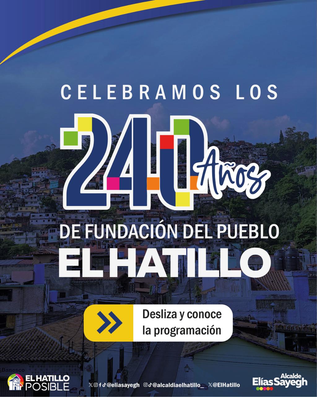 Pueblo El Hatillo celebra su 240 aniversario con una variada agenda de actividades