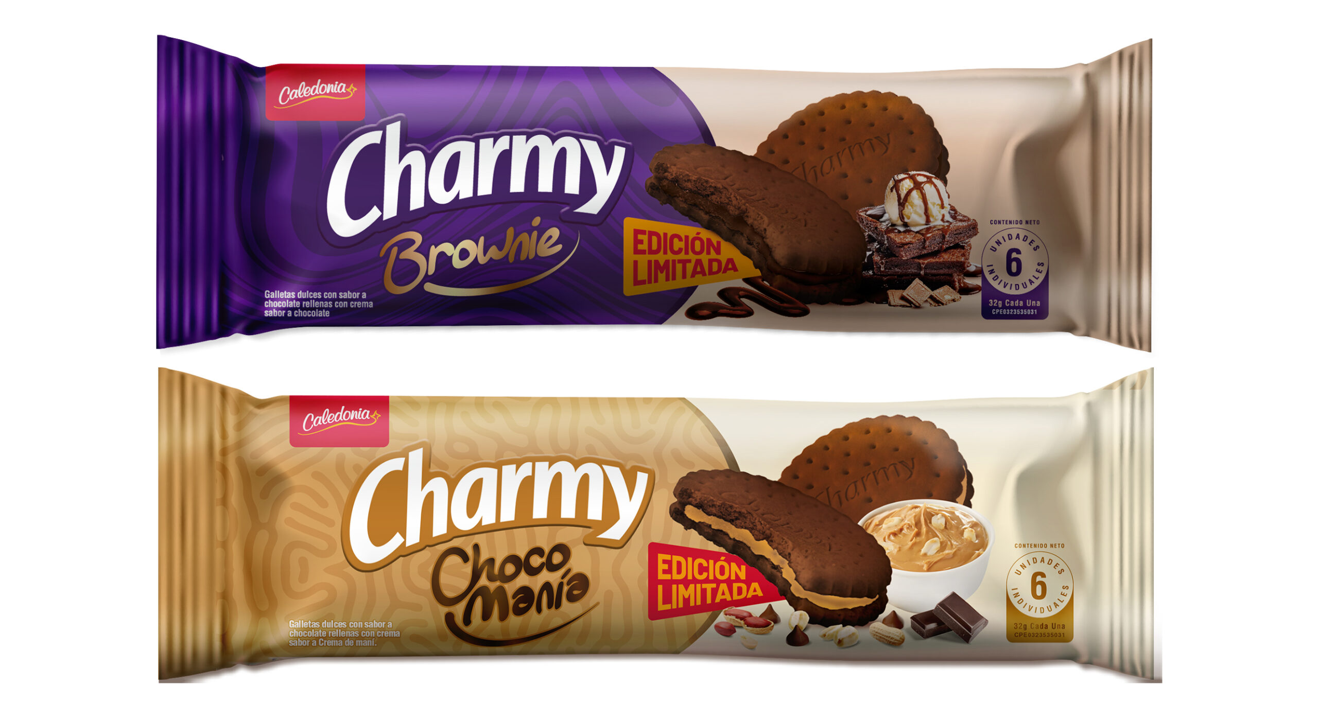 Galletas Caledonia nos trae Charmy Brownie y Charmy Chocomaní