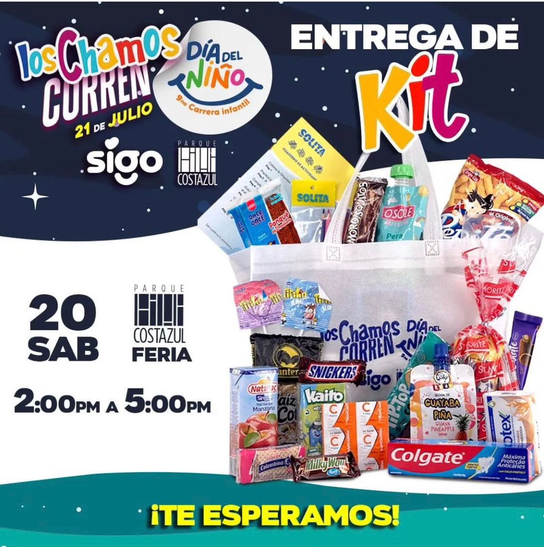 Miniatletas corren con Sigo y Natulac el Día del Niño