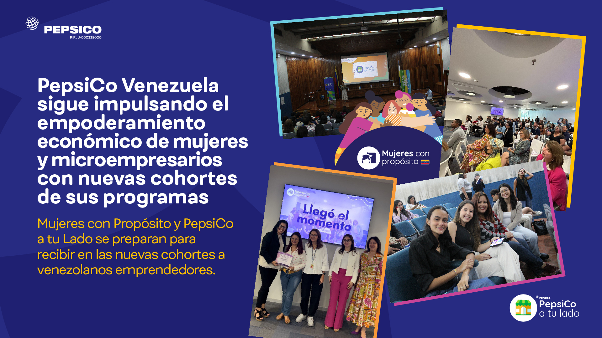PepsiCo Venezuela sigue impulsando el empoderamiento económico de mujeres y microempresarios con nuevas cohortes de sus programas