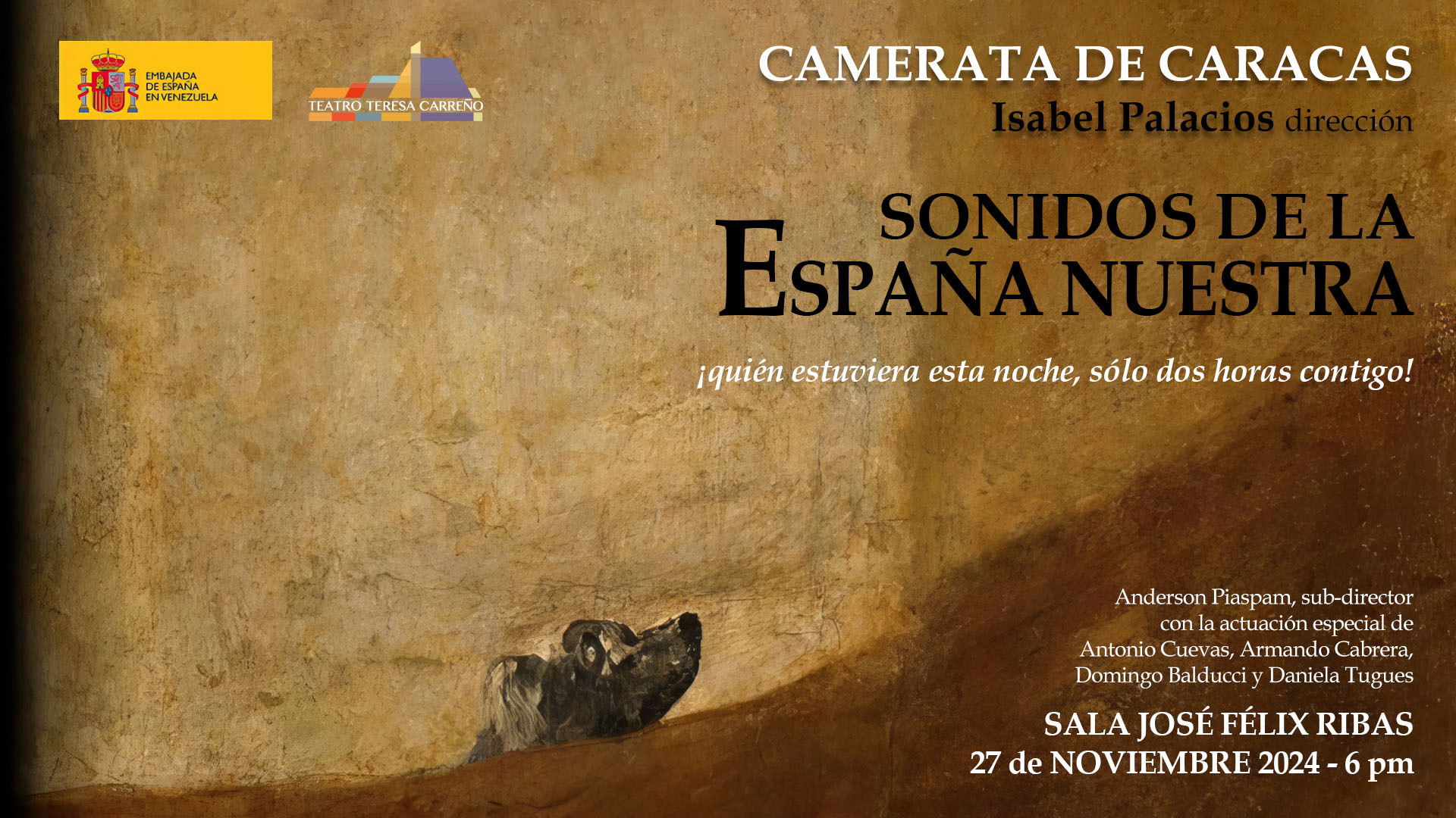 La Camerata de Caracas presenta «Sonidos de la España nuestra» en el Teatro Teresa Carreño
