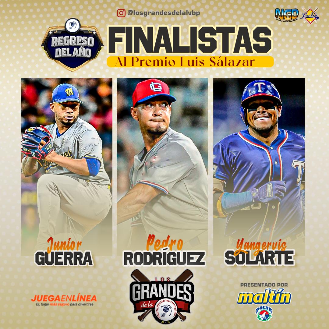Ya listos los Finalistas Premio Luis Salazar al Regreso del Año y Novato del Año