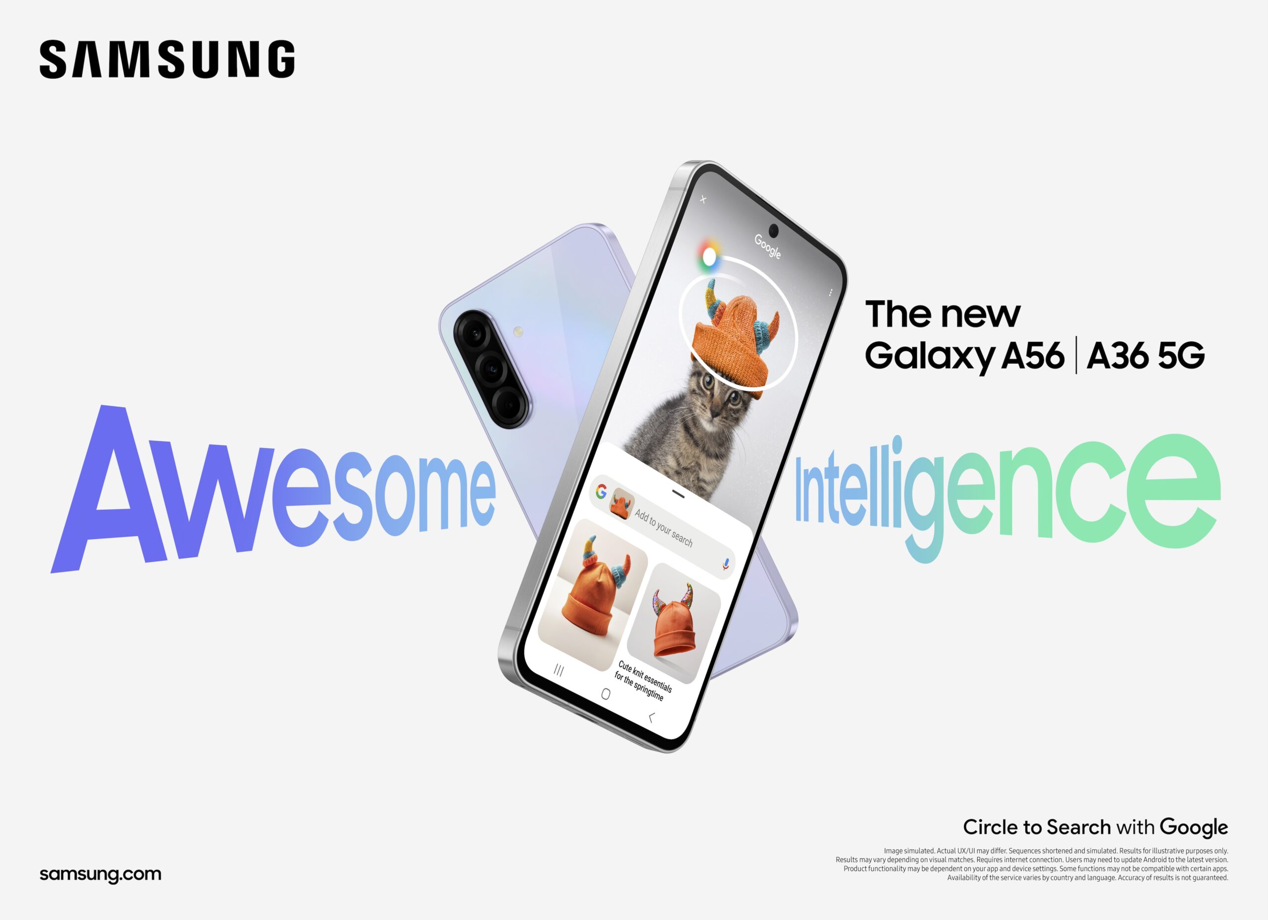 Samsung da un paso adelante con IA para todos al presentar los nuevos Galaxy A56 5G, Galaxy A36 5G y Galaxy A26 5G