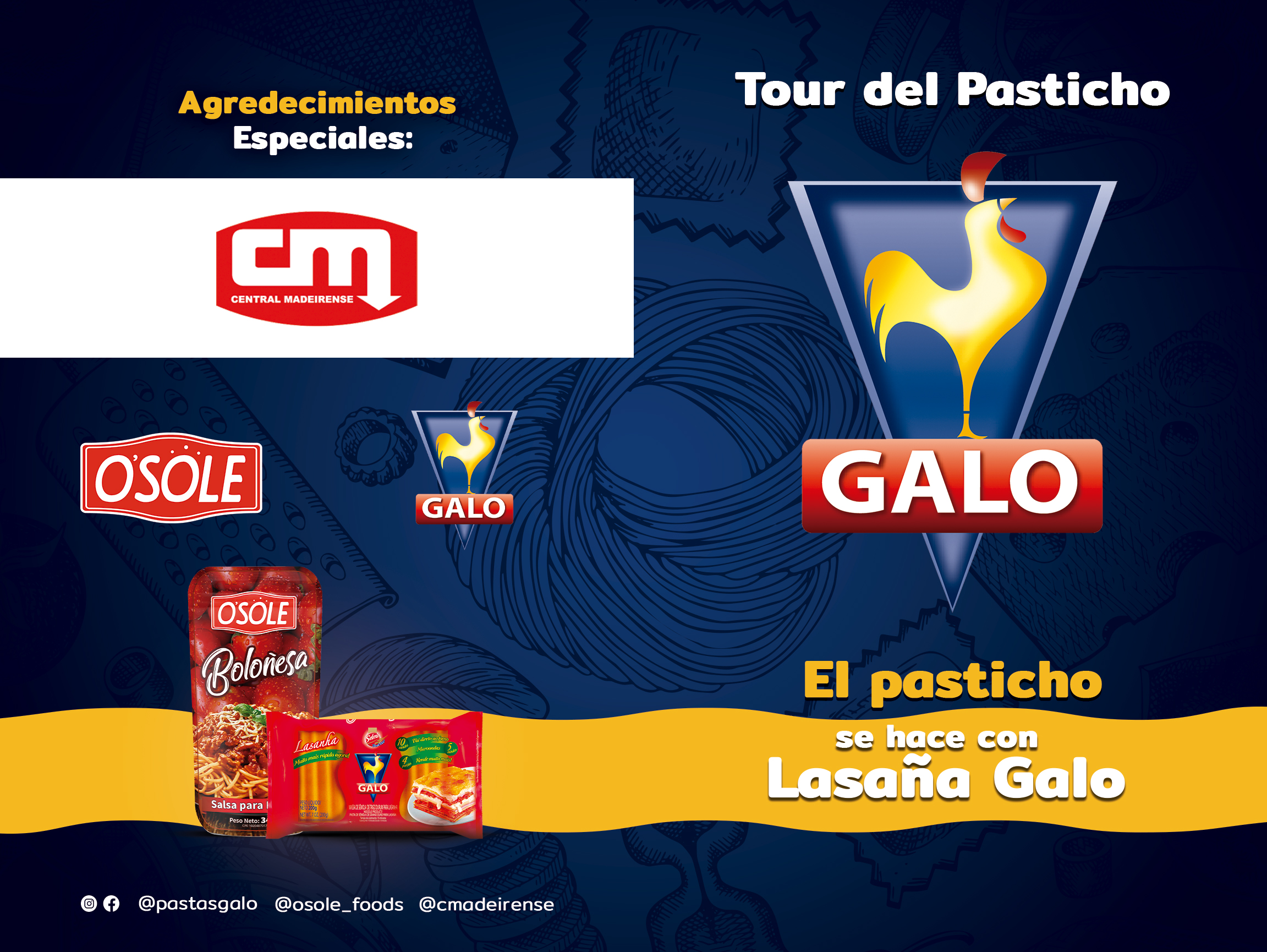 GALO INICIA SU TERCERA EDICIÓN DEL TOUR DEL PASTICHO