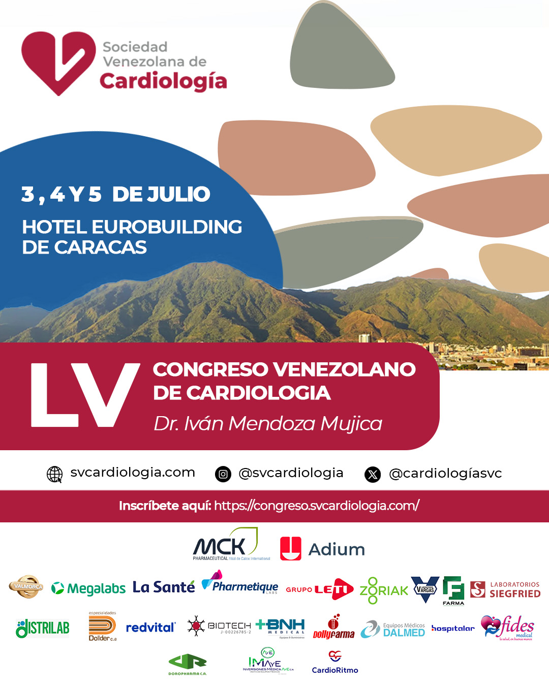 Congreso de Cardiología 2025 reunirá a más de 100 expertos nacionales e internacionales en Caracas