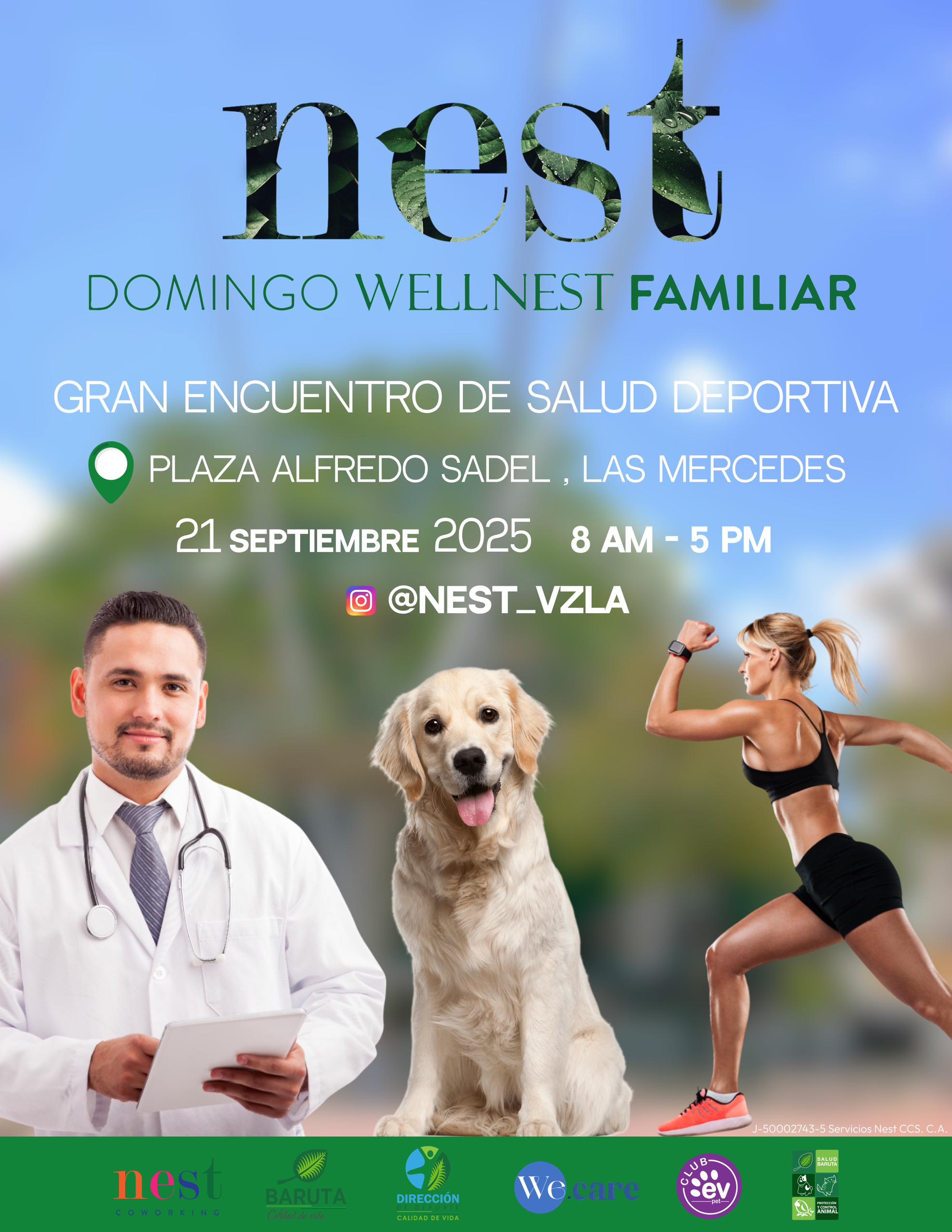 Domingo 21 de septiembre: Wellnest familiar deportivo-saludable