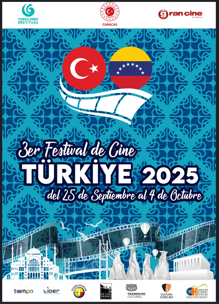 Del 25 de septiembre al 4 de octubre llega el III Festival de Cine de Turkiye en Venezuela